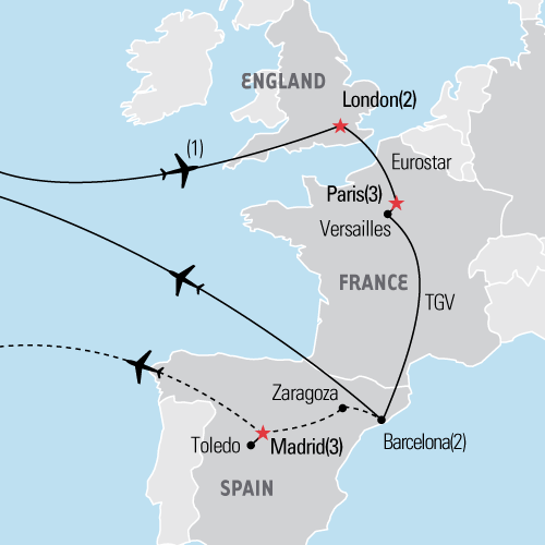 spain and portugal tour from london